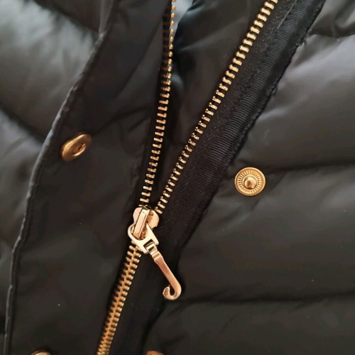 Juicy Couture jacket with down lining size Medium like new, black and white