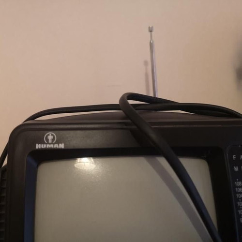 Vintage Human TV-Radio used, black