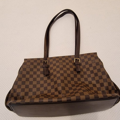 Louis Vuitton Chelsea shoulder bag like new, Damier ébène brown