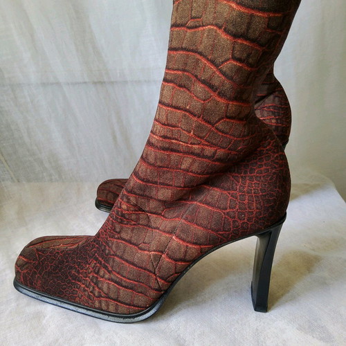 Bournazos vintage 90s y2k deadstock turtle print sock boots
