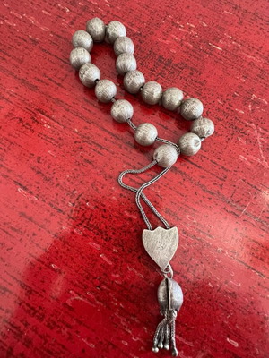Silver 950 worry beads used, vintage