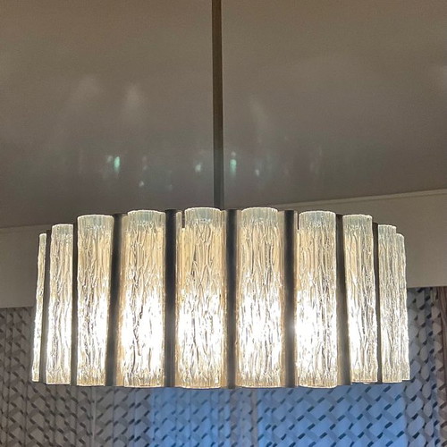 Doria Leuchten Vintage Chandelier Lamp from Germany 1960 used