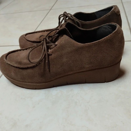 Marila brown suede moccasin loafers, size 37