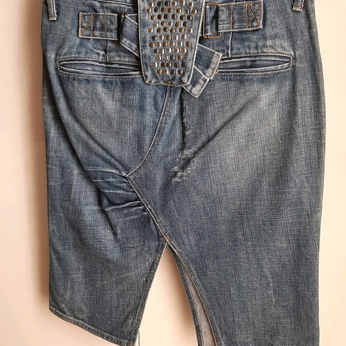 Denim skirt Fornarina used, fitted with slit