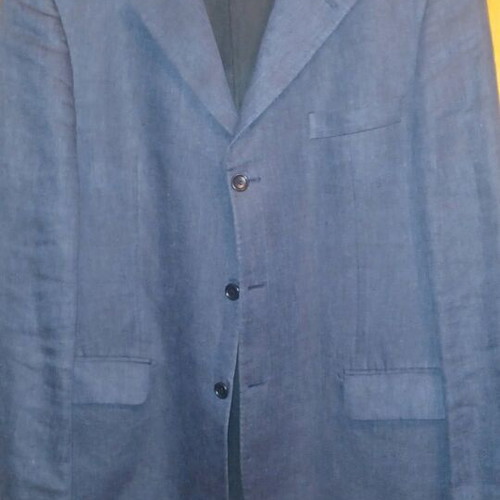 Portobellos men's linen jacket like new, blue, size 56 (2XL)