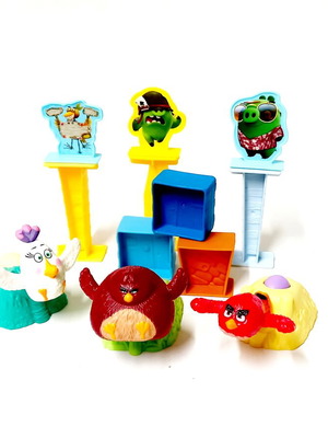 The Angry Birds 2016 collectible figures set like new