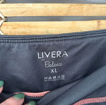 Livera Balance sports leggings, black and grey, size XL