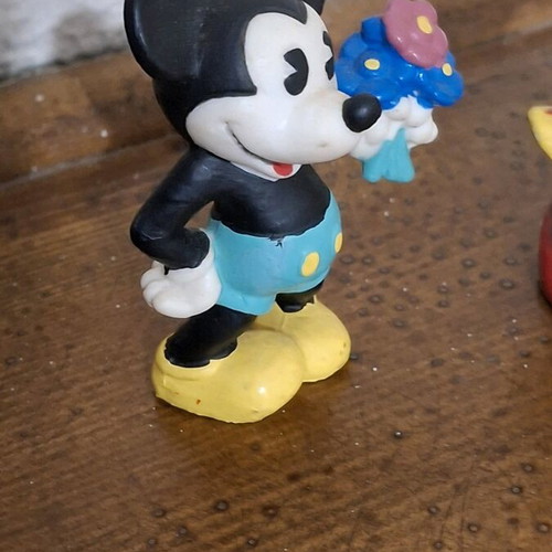 Mickey & Minnie Mouse vintage 80s figure set used, PVC