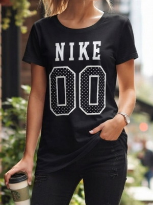 Nike t-shirt size S used, black and white