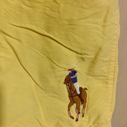 Ralph Lauren boys' swim shorts used, yellow, size 110 cm, age 4-5