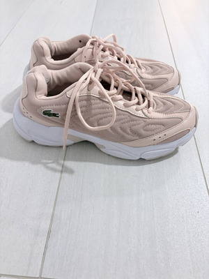 Lacoste sneakers, pink, size 38, sport style