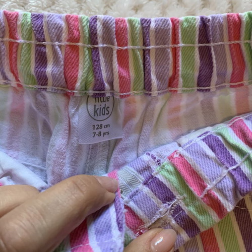 Pepco girls' set size 7/8 128cm like new, white and colorful