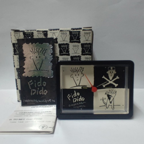 Fido Dido Vintage Table Clock and Alarm Clock new