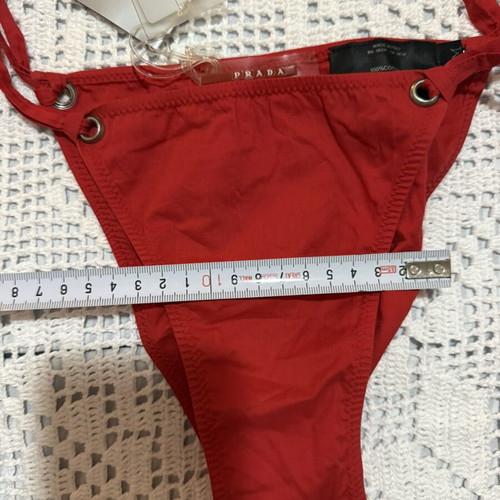 Prada bikini new, red, cotton