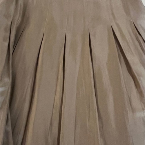 Burberry London silk pleated skirt, taupe