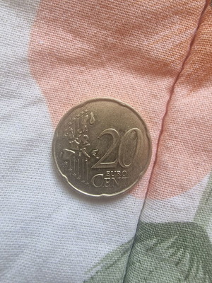 Γαλλικό νόμισμα 20 ευρώ λεπτά σαν καινούργιο