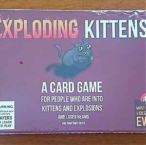 Επιτραπέζιο Παιχνίδι Καρτών με Τίτλο: Exploding Kittens (Εκρηκτικά Γατάκια). ΣΦΡΑΓΙΣΜΕΝΟ. 2015