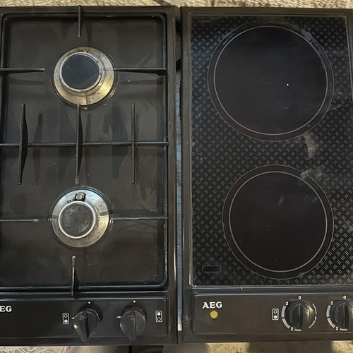 AEG gas and ceramic hobs with Bosch built-in oven