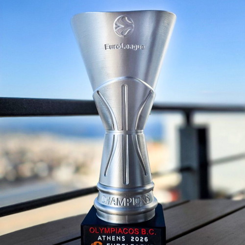 Euroleague Olympiacos trophy 20 cm with keychain gift