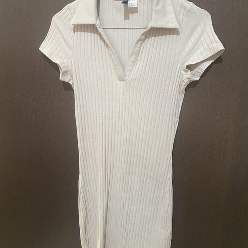 Beige short dress H&M like new, size S