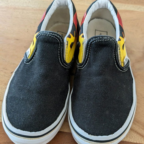 Vans kids shoes with lights used, size 31.5