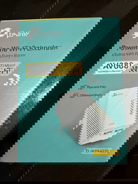 TP-LINK TL-WPA4220 v4 Powerline για Ασύρματη Σύνδεση Wi‑Fi 4 και 2 Θύρες Ethernet ΣΦΡΑΓΙΣΜΕΝΟ