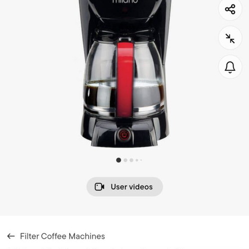 Izzy Milano Coffee Makers used, set of 2, 1000w, 12 cups