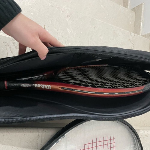 Wilson tennis rackets set of 3 used with balls