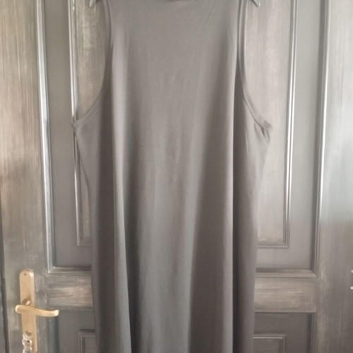 Dress with straps and zipper plus size black new
