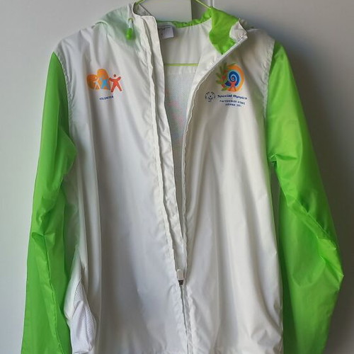 Special Olympics Athens 2011 Volunteer Windbreaker Jacket like new