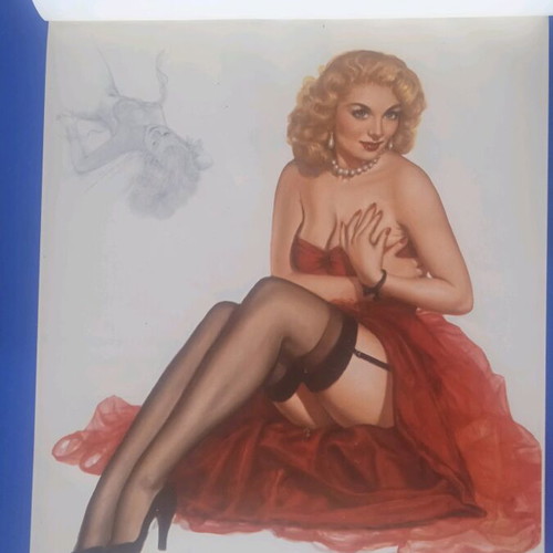 Lithograph calendar 1957 used, good condition
