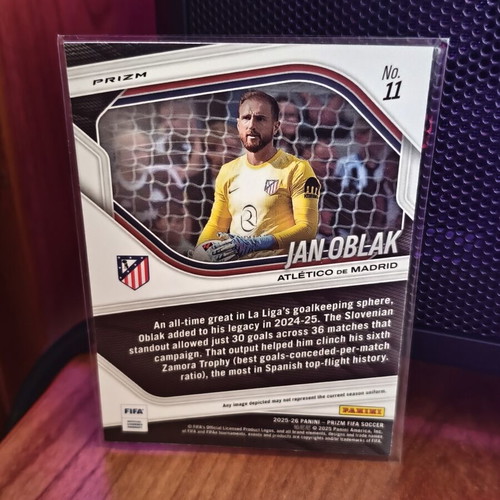 Panini FIFA Prizm Jan Oblak Silver Mosaic card new
