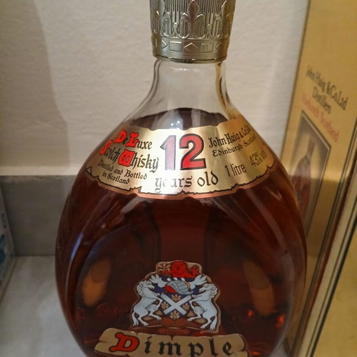 Dimple 12 Year Old whisky 12 years old like new, 1 litre