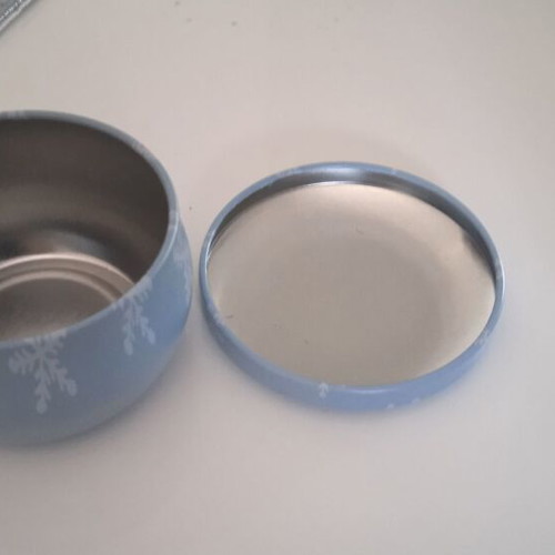 Container for tealight or scented candles new, Christmas design