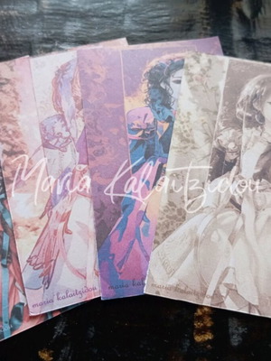 Καρτ ποστάλ καινούργιες, σετ 4 καρτ ποστάλ και 2 σελιδοδείκτες