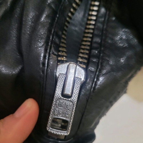 Superdry cropped leather biker jacket like new, black
