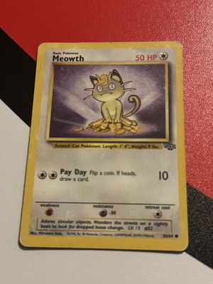 Meowth Jungle Pokémon card 56/64