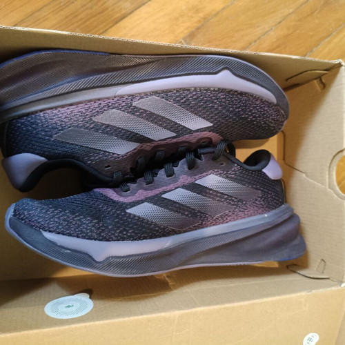Adidas Performance Supernova Stride Running Shoes 38 New Black with Purple