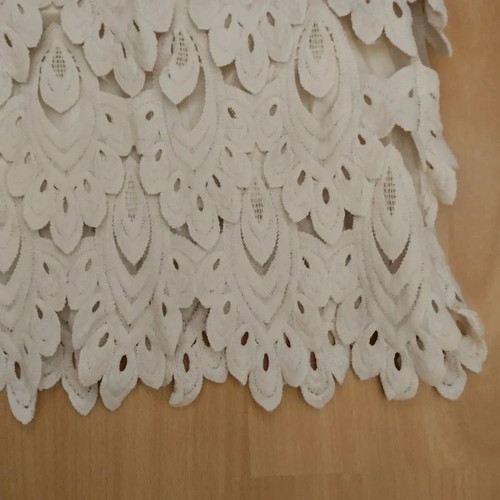 Mini lace summer skirt, beach style, size S M