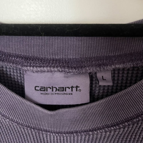 Carhartt WIP Vista Waffle long sleeve shirt, purple, size L