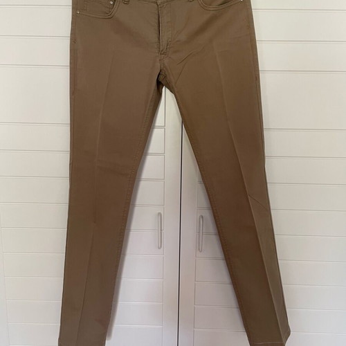 Trussardi women's pants size M 38 10 like new with strass embroidery