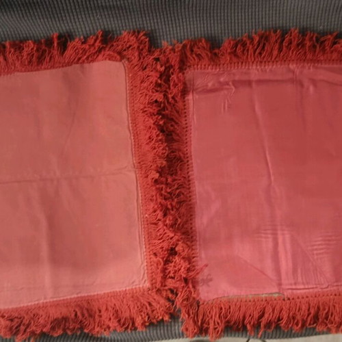 Vintage cushions set of 4 two designs velvet like new