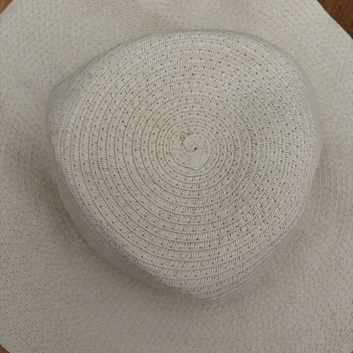 Straw hat like new, beige, one size