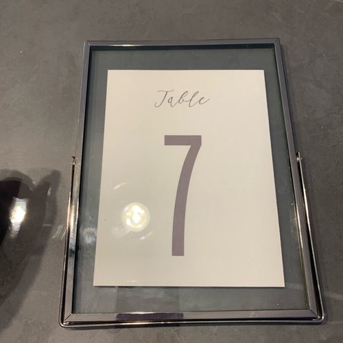 Jumbo photo frames pack of 10 new, silver metal