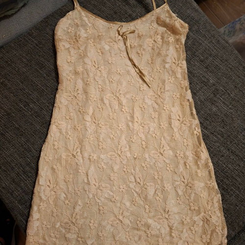 Lingerie dress beige-gold size S like new