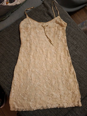 Lingerie dress beige-gold size S like new