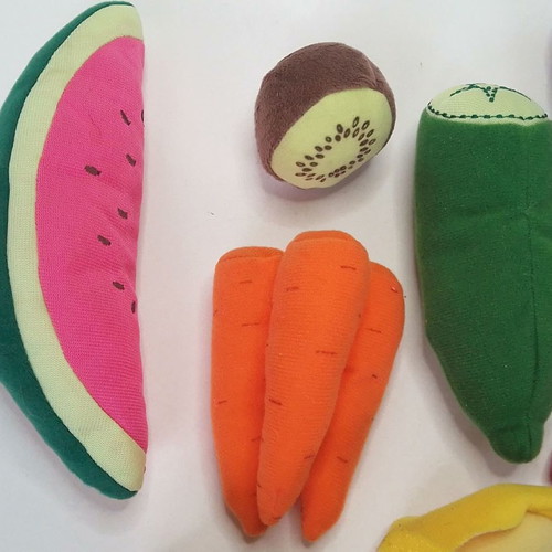 Children's soft velvet kitchen toys used, pack of 8 pieces