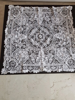 Needlework table linen square 75x75 cm
