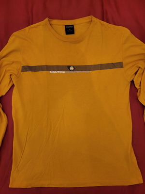 Nautica sweatshirt used yellow size Medium