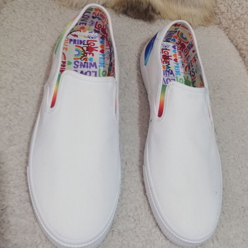 Toms Baja Unity Rainbow Pride shoes new, size 44, multicolor